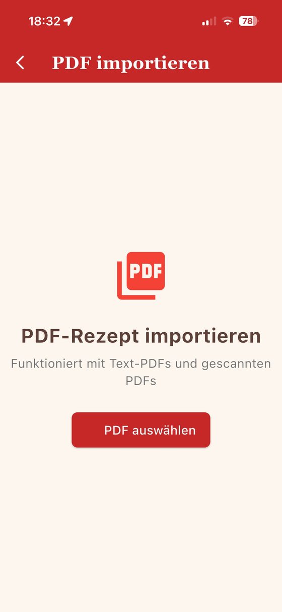 PDF importieren